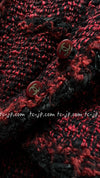 CHANEL 11A Black Red Wool Duffle Coat 38 シャネル ブラック レッド ウール ダッフル コート 即発