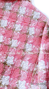 CHANEL 04C Pink White Tweed Fringe Jacket 36 38 40 42 44 シャネル ピンク・ホワイト・ツイード・フリンジ・ジャケット 即発
