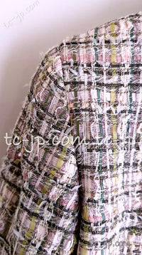 CHANEL 05S Pink Pastel Lesage Tweed Jacket Skirt Suit 36 38 40 シャネル ピンク パステル ルサージュ ツイード ジャケット スカート スーツ 即発