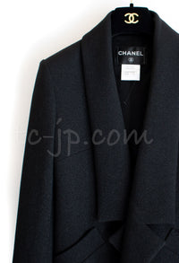 CHANEL 14B Black Wool Tweed Jacket 34 36 シャネル ブラック・ウール・ツイード・ジャケット 即発