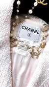CHANEL 04C Pink White Tweed Fringe Jacket 36 38 40 42 44 シャネル ピンク・ホワイト・ツイード・フリンジ・ジャケット 即発