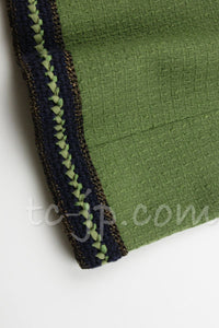CHANEL 10PF Paris Shanghai Green Braid Skirt Jacket 36 シャネル グリーン・ブレイド・ジャケット スカート スーツ - TC JAPAN