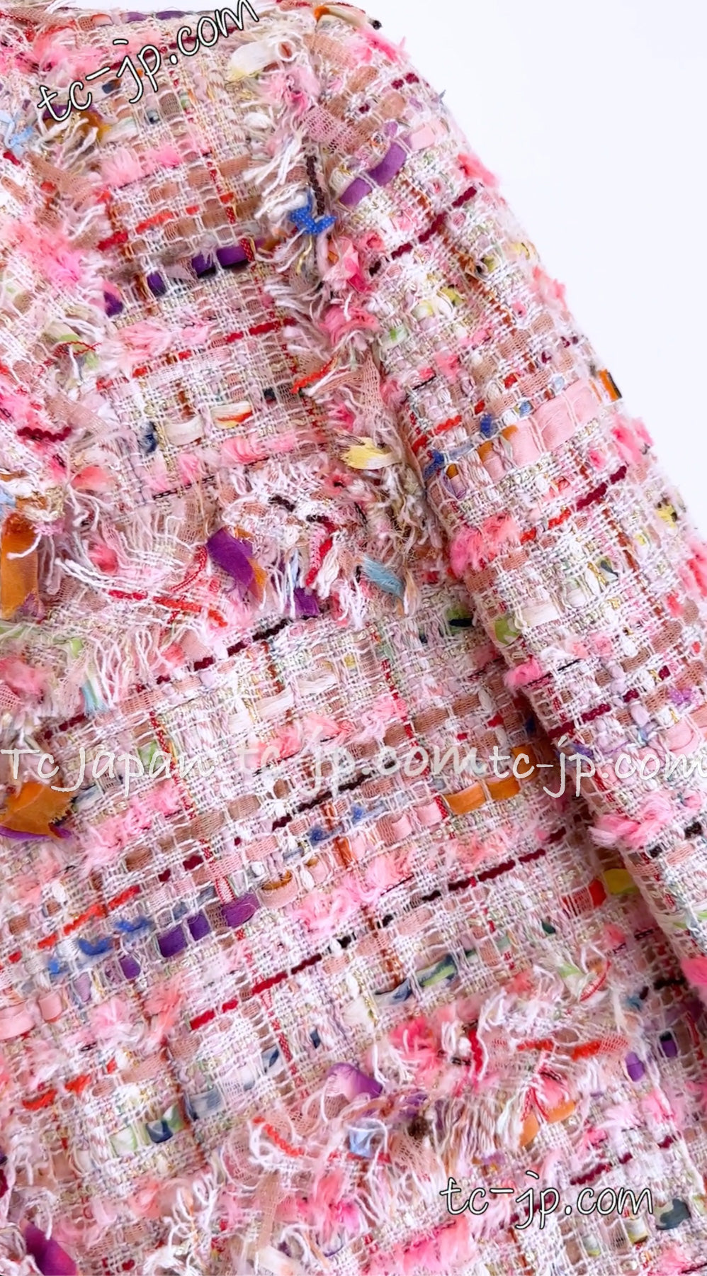 CHANEL 04S Pink Multi Tweed Jacket 36 38 シャネル ピンク・マルチ・ミックス・ツイード・ジャケット 即発 - TC JAPAN