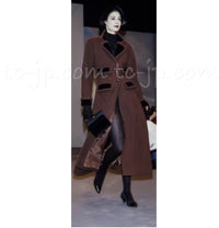 CHANEL 89A Vintage Black Cashmere 100% Long Coat 46 48 50 シャネル ヴィンテージ・ブラック・カシミア100% ロングコート 即発