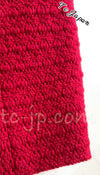 CHANEL 14PF Red Fringe Leather Wool Tweed Dress 34 シャネル レッド・ウール・レザートリミング・ワンピース 即発 - TC JAPAN