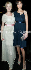 CHANEL 07S Dark Navy Silk Camellia Dress 34 42 シャネル ダークネイビー・シルク・カメリア・ワンピース 即発 - TC JAPAN