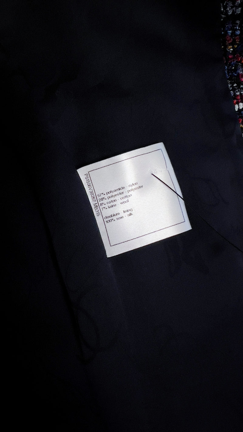 CHANEL 15S Multicolor Tweed Double Jacket 34 36 シャネル マルチカラー・ツイード・ダブル・ジャケット 即発
