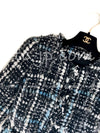 CHANEL 10A Wool Fringe Trim Tweed Jacket 42 シャネル ブラック・シルバー・フリンジ・ツイード・ジャケット 即発