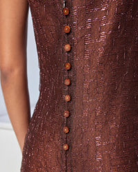 CHANEL 99A Evening long Dress 34 36 シャネル メタリック・マキシ・ロング・ドレス・ワンピース