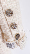 CHANEL 12PF Paris Bombay Ivory Silver Dress 34 シャネル アイボリー・シルバー・ツイード・ワンピース 即発 - TC JAPAN
