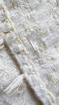CHANEL 05C Penelope Cruz White Ivory Tweed Jacket 42 シャネル ペネロペクルス着・ホワイト・アイボリー・ツイード ジャケット 即発 - TC JAPAN