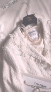 CHANEL 05C Penelope Cruz White Ivory Tweed Jacket Skirt Suit 34 36 シャネル ペネロペクルス着・ホワイト・アイボリー・ツイード・ジャケット・スカート・スーツ 即発 - TC JAPAN