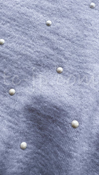 CHANEL 14B Pearl Studded Mohair Cashmere Sweater 34 シャネル モヘア・カシミア・セーター 即発