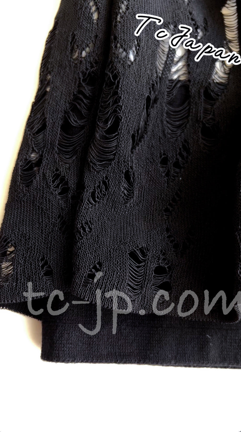 CHANEL 12S White Black Knit Dress 40 シャネル ホワイト・ブラック・ワンピース 即発