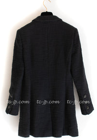 CHANEL 12PF Black Tweed Jacket 34 シャネル ブラック・ツイード・ジャケット