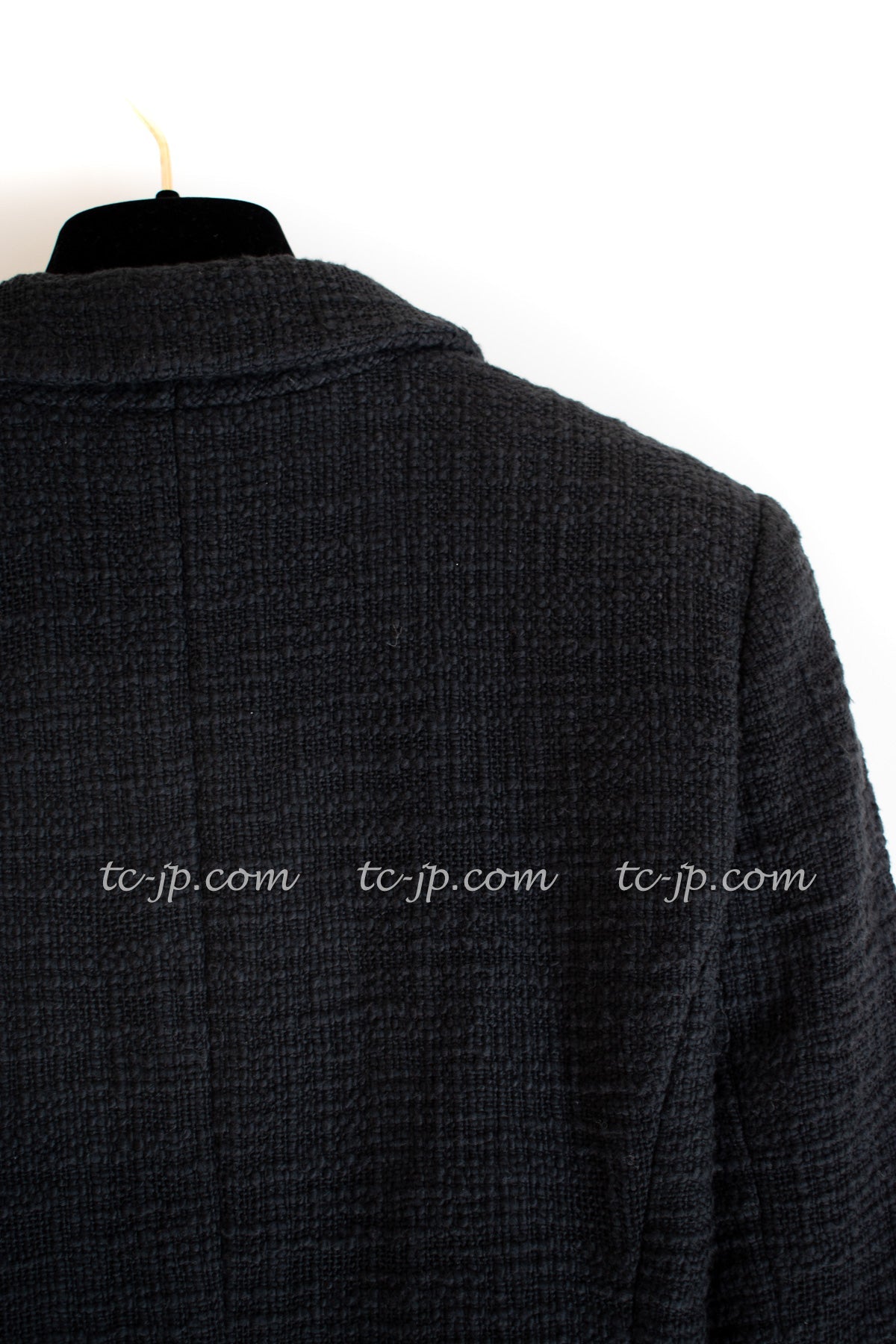 CHANEL 12PF Black Tweed Jacket 34 シャネル ブラック・ツイード・ジャケット