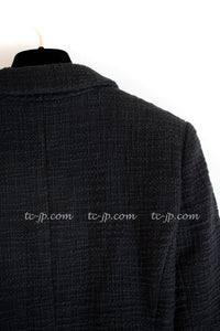 CHANEL 12PF Black Tweed Jacket 34 シャネル ブラック・ツイード・ジャケット