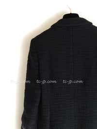 CHANEL 12PF Black Tweed Jacket 34 シャネル ブラック・ツイード・ジャケット