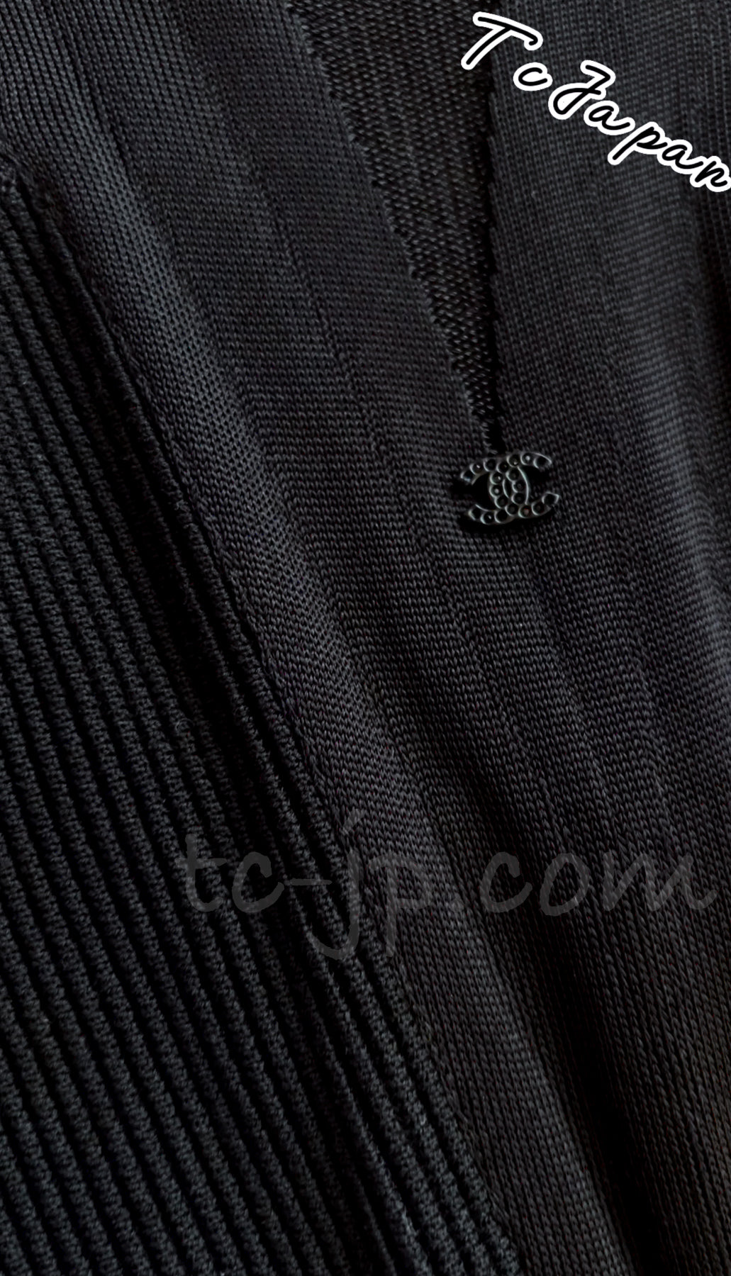 CHANEL 11S Naomi Watts Black Knit Dress 36 シャネル ナオミワッツ着ブラック・ニット・ワンピース