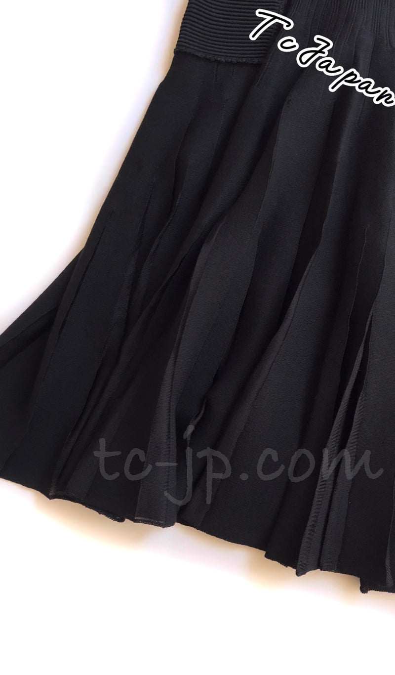 CHANEL 11S Naomi Watts Black Knit Dress 36 シャネル ナオミワッツ着ブラック・ニット・ワンピース