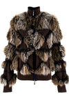 CHANEL 10A Brown Fur Cashmere Jacket 38 シャネル ブラウン・ファー・カシミア・ジャケット
