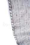 CHANEL 08A Multi Grey Tweed Jacket 38 シャネル・グレー マルチ・ツイード・ジャケット - TC JAPAN