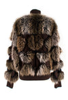 CHANEL 10A Brown Fur Cashmere Jacket 38 シャネル ブラウン・ファー・カシミア・ジャケット