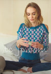 CHANEL 17C Blue Multi Cashmere Dress Sweater 34 36 シャネル ブルー・マルチカラー・カシミア・セーター・ワンピース 即発