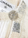 CHANEL 12PF Paris Bombay Ivory Silver Dress 34 シャネル アイボリー・シルバー・ツイード・ワンピース 即発 - TC JAPAN