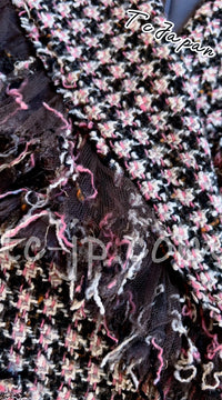 CHANEL 08PF $14K Wool Demi Couture Tweed Coat Jacket 38 シャネル ウール・デミ クチュール ツイード・ロング コート・ジャケット 即発