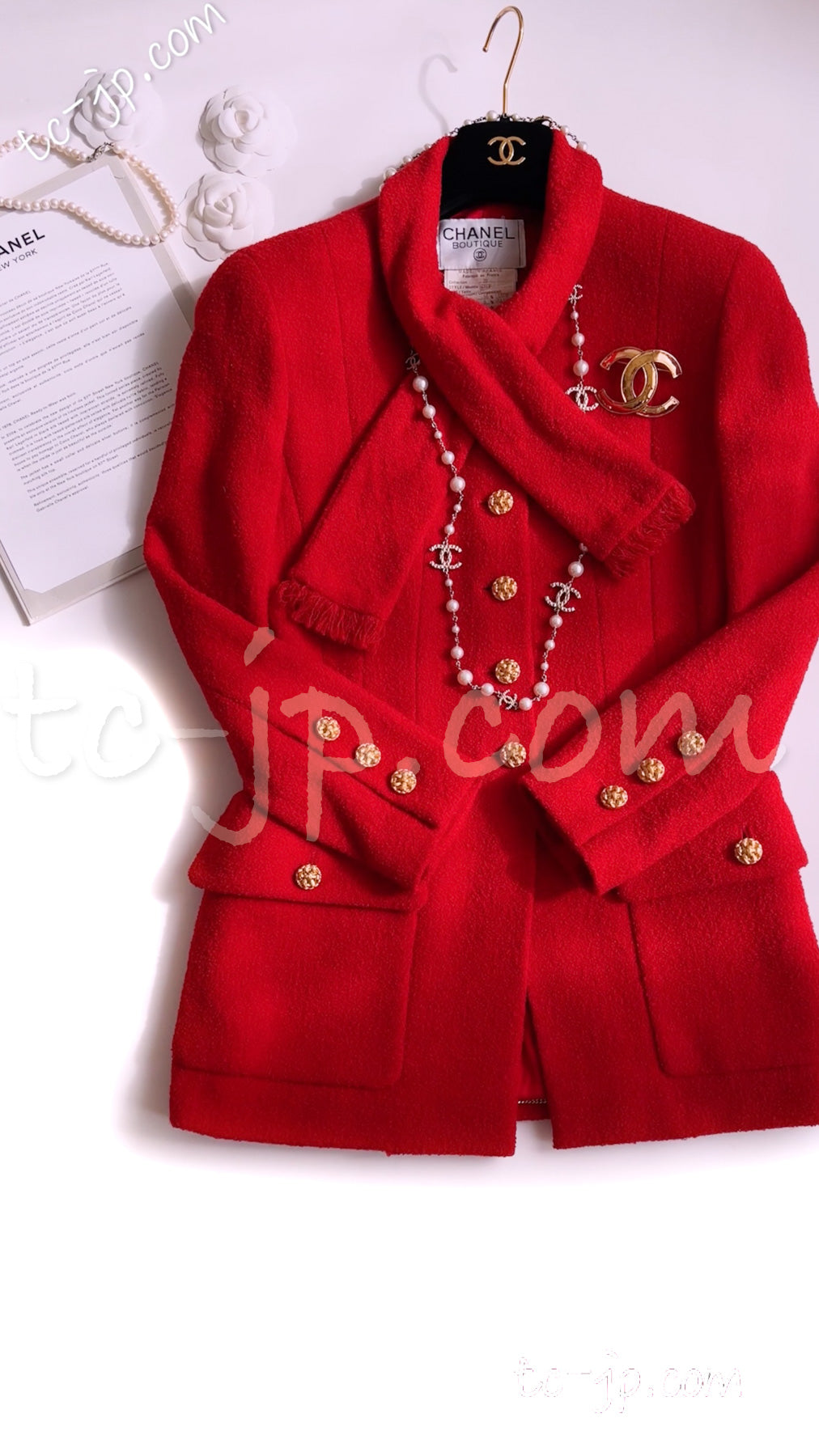 CHANEL  シャネル　レディース　ジャケット　98A  サイズ36 シャネル ジャケット CHANEL スカーレット レッド コレクター限定品