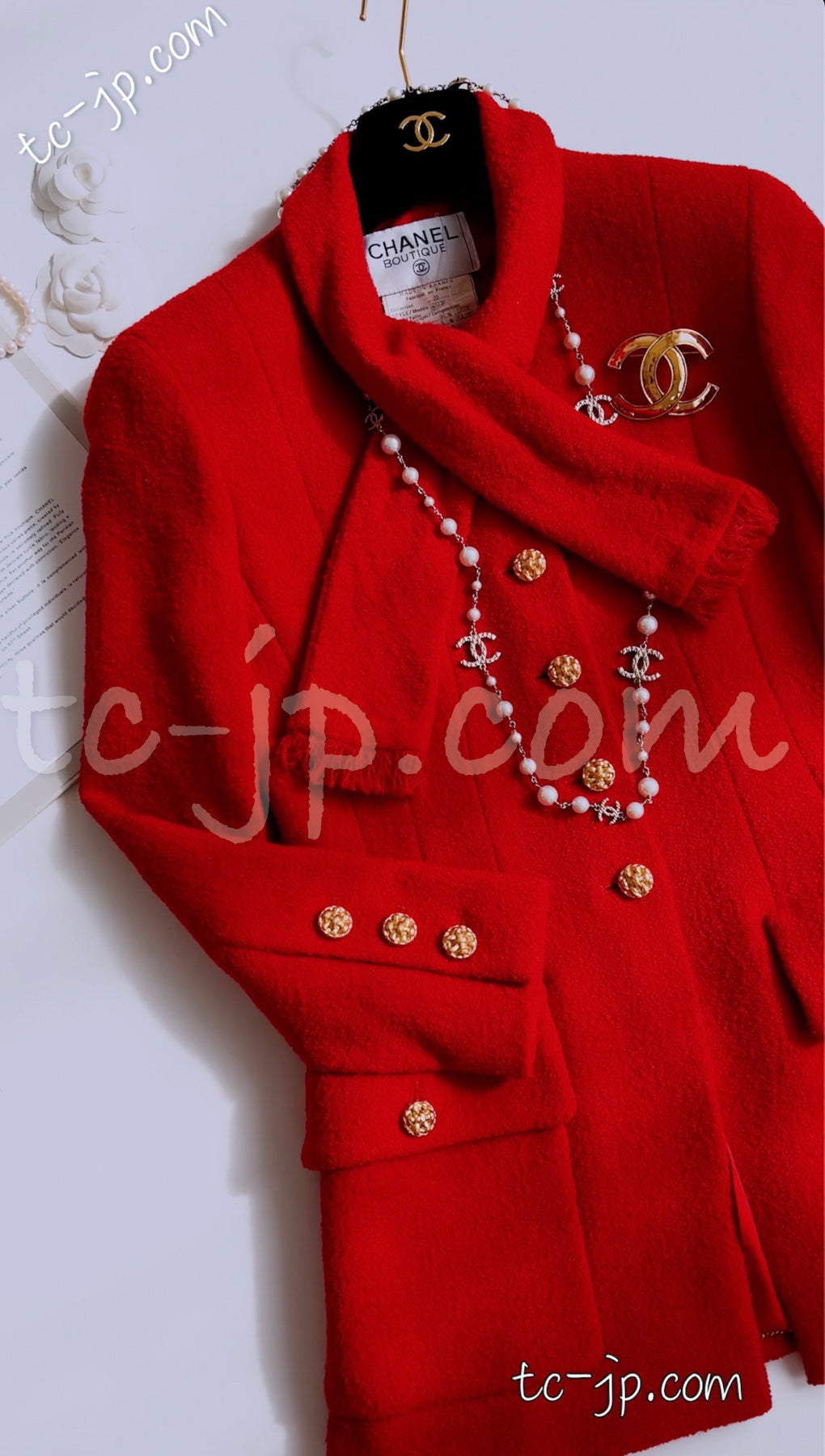 CHANEL 92A Iconic Collector's Piece Purple or Red Jacket 36 38 シャネル パープル・レッド・コレクター限定品 レア・ジャケット 即発