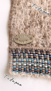 CHANEL 99A Beige Brown Alpaca Jacket Coat 38 40 42 シャネル ベージュ・ブラウン・アルパカ・コート