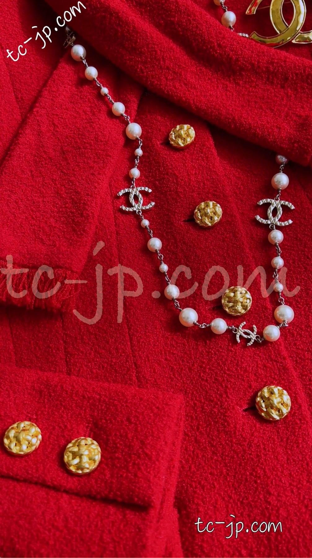 シャネル ジャケット CHANEL スカーレット レッド コレクター限定品