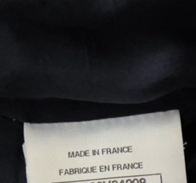 CHANEL 16B Navy Black Grey Tweed Jacket 34 シャネル ネイビー・ブラック・ツイード・ジャケット