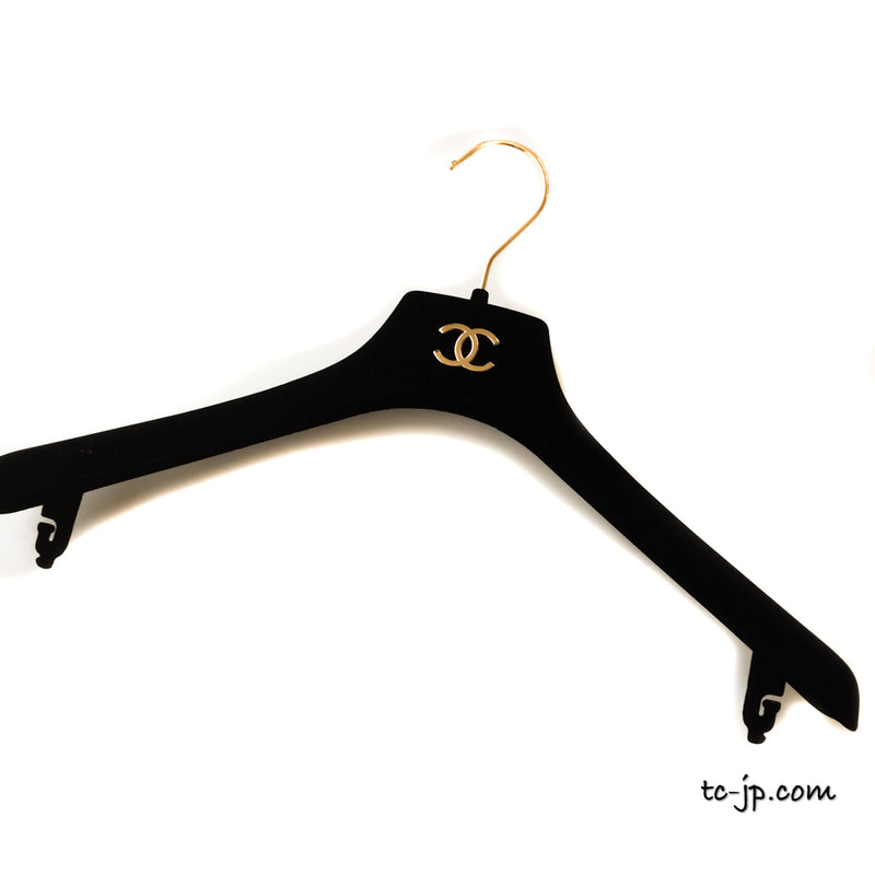 CHANEL Hanger シャネル ハンガー1本 【非売品】ココマーク ベルベット ブラック 即発