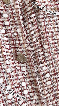CHANEL 06S Brown White Beige Tweed Jacket 36 38 42 44 シャネル ブラウン・ホワイト・ベージュ・ツイード・ジャケット 即発