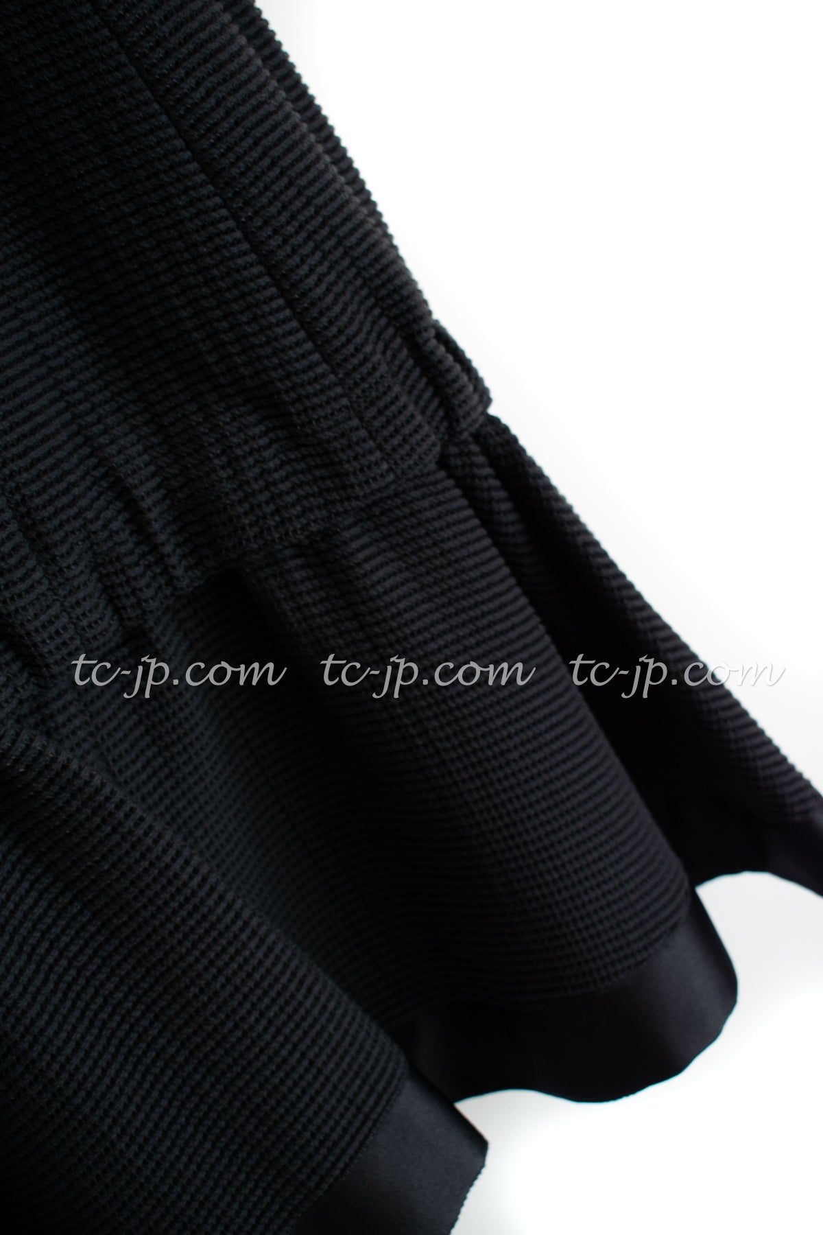 CHANEL 12S Ivory Collar Ribbon Black Dress 40 シャネル アイボリー襟・ブラック・リボン・ワンピース