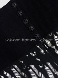 CHANEL 12S White Black Knit Dress 40 シャネル ホワイト・ブラック・ワンピース 即発