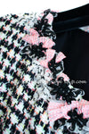 CHANEL 10S Tweed Classic Flower Dress 34 36 シャネル フラワートリム・ワンピース 即発