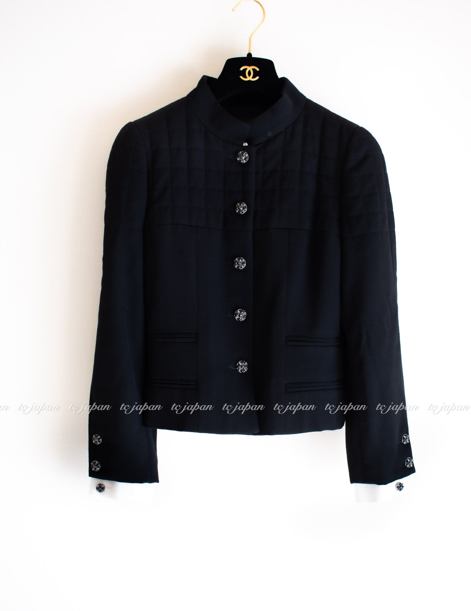 CHANEL 06PF Black Wool Jacket 38 シャネル ブラック・ウール・ジャケット 即発