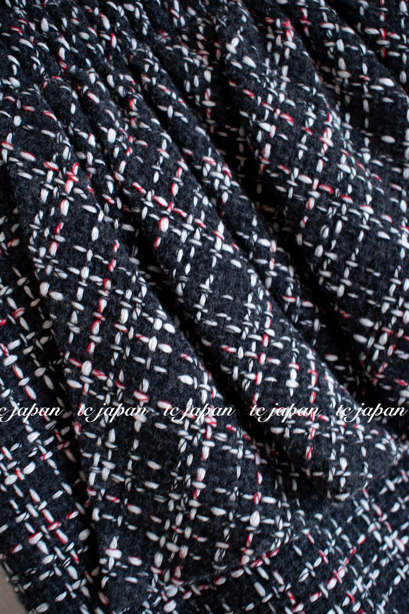 CHANEL 16B Charcoal Grey Tweed Dress 38 シャネル チャコールグレー・ウール・ワンピース 即発