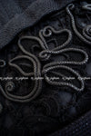 CHANEL 14S Black wool cotton lace Dress 34 シャネル ブラック・レース フレア・ワンピース 即発