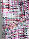 CHANEL 17PS Pink Multi Cotton Tweed Dress 34 シャネル ピンク・マルチカラー・コットン・ツイード・ワンピース 即発