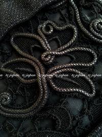 CHANEL 14S Black wool cotton lace Dress 34 シャネル ブラック・レース フレア・ワンピース 即発