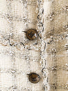 CHANEL 11A Ivory Chain Braid Trimming Tweed Jacket 40 シャネル アイボリー・クリーム・チェーントリム・ブレイド・ジャケット 即発