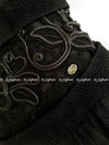 CHANEL 14S Black wool cotton lace Dress 34 シャネル ブラック・レース フレア・ワンピース 即発