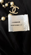 CHANEL 06S Black Peticoat Beads Sequins Silk Dress 34 シャネル ブラック・豪華装飾・ビーズ・オートクチュール技法・女優ドレス・シルク・ワンピース