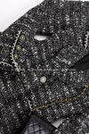 CHANEL 94A Black White Wool Tweed  Blazer Jacket 36 38 シャネル スーパーモデルのウール・ツイード・ジャケット - TC JAPAN