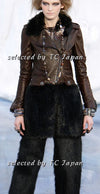 CHANEL 10A Brown Leather Jacket Coat 36 38 シャネル ブラウン・レザー・ジャケット - シャネル TC JAPAN
